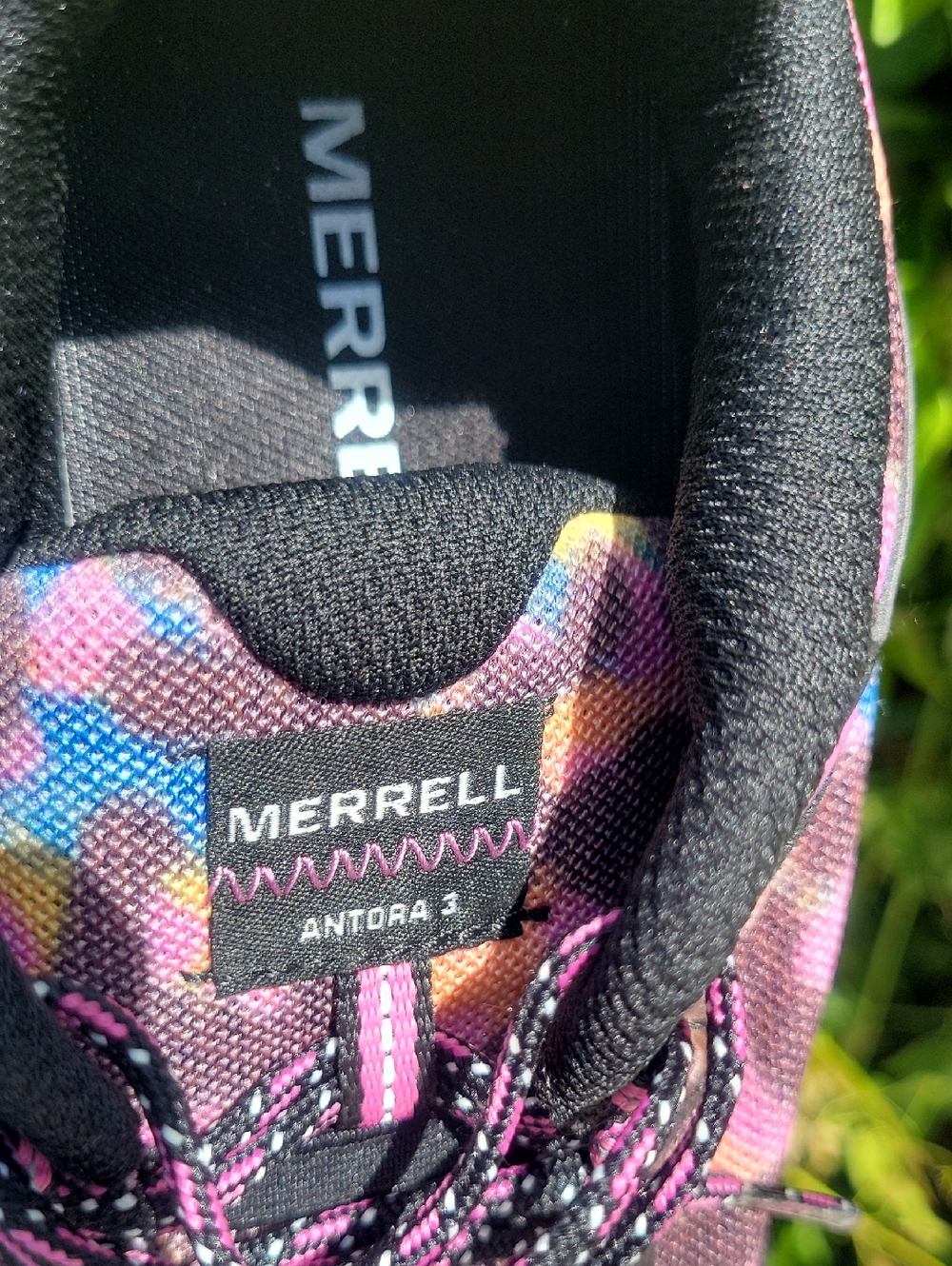Merrell Women's Antora 3 Leopard Rainbow Hiking Shoe - Lightweight Trail Comfort - Picture 13 of 16